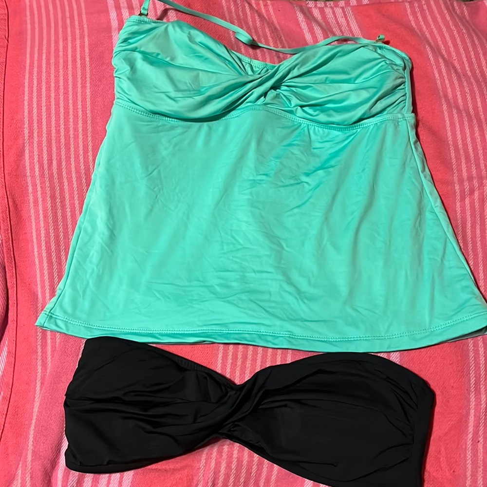 Set of 2 Mossimo swimsuit tops size large